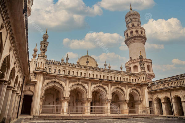 Charminar's Pillar: Aesthetic Splendor within Hyderabad's Historic Site, Telangana