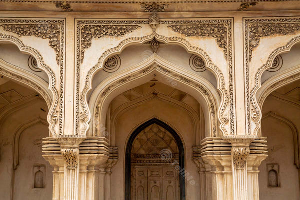 Charminar's Entrance Arches: Architectural Details in Hyderabad, Telangana