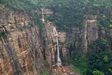 The tallest plunge Nohkalikai waterfall in East Khasi hills Meghalaya in Cherrapunji, India