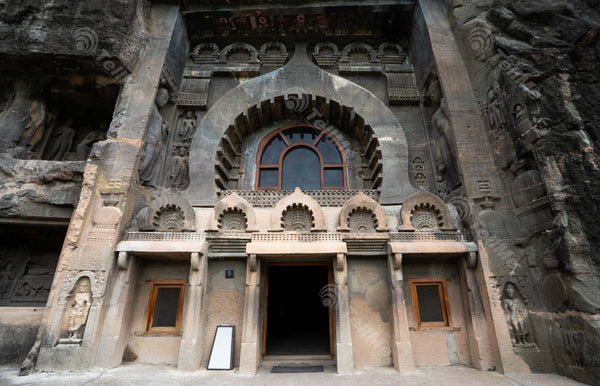 Entrance to Cave 9 at Ajanta,Maharashtra