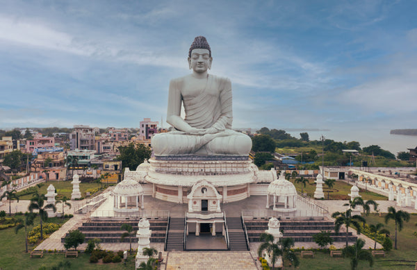 Dhyana Buddha statue Amaravathi Andhra Pradesh India