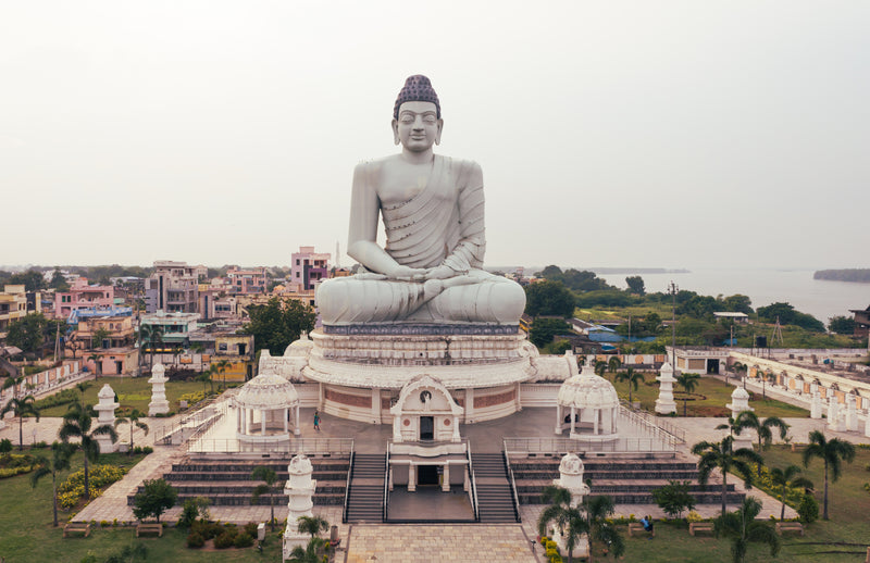 Amaravathi's Tallest Seated Dhyana Buddha: Discover the Unique Statue in Andhra Pradesh