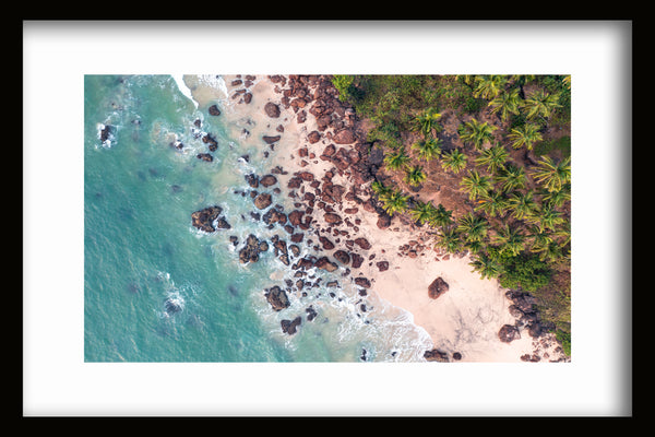 Beautiful  goa beach image frame