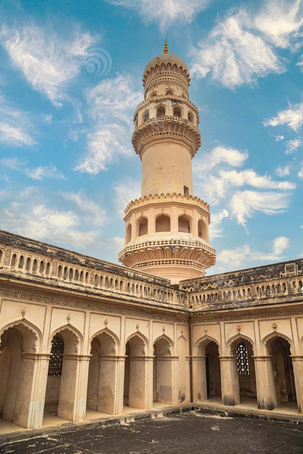 Charminar's Pillar: Artistic Beauty within Hyderabad's Historic Site, Telangana