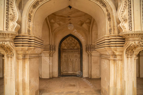 Artistic Splendor: Charminar's Exquisite Arches and Pillars in Hyderabad, Telangana
