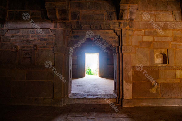 Chunar Fort's Window: A View from a Small Doorway in Banaras, Uttar Pradesh