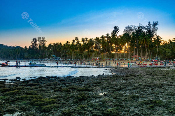 Scenic Bliss at Corbyn Cove Beach: Perfect for Swimming and Sunbathing in Port Blair