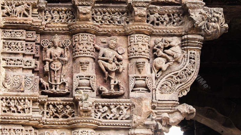 Exquisite Stone-Carved Idols at Dabhoi Fort in Vadodara, Gujarat