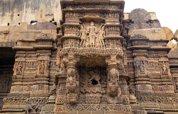 Exploring the Intricate Carvings of Hira Gate Panel at Dabhoi Fort, Gujarat