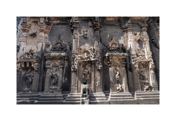 Divine Masterpieces: Mesmerizing Stone Sculptures of Gods and Goddesses on Kailasa Temple Walls, Ellora Caves, Maharashtra