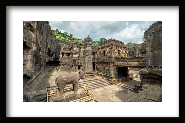 Kailasanatha Temple square, Ellora caves, unesco archaeological site, Aurangabad, India