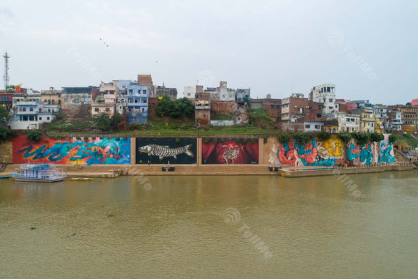Assi Ghat: Colorful Depictions and Serenity in Banaras, Uttar Pradesh