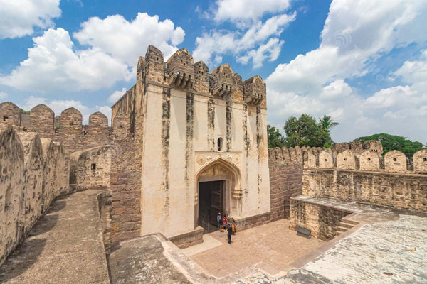 Tourists spotted admiring the architectural wonders of Golconda Fort in Hyderabad, Telangana