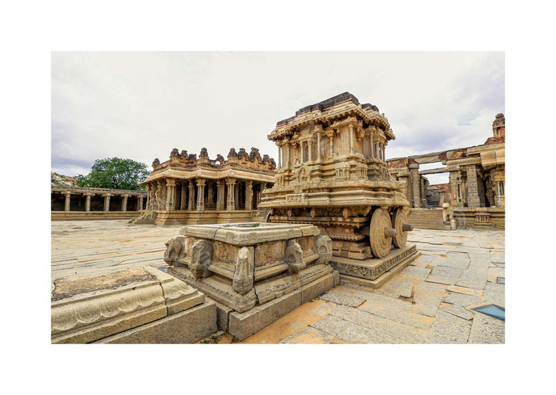 Hampi: The Architectural Gem Of Karnataka, the Stone Chariot - a shrine dedicated to Garuda, can be seen inside the complex of Vijaya Vittala temple