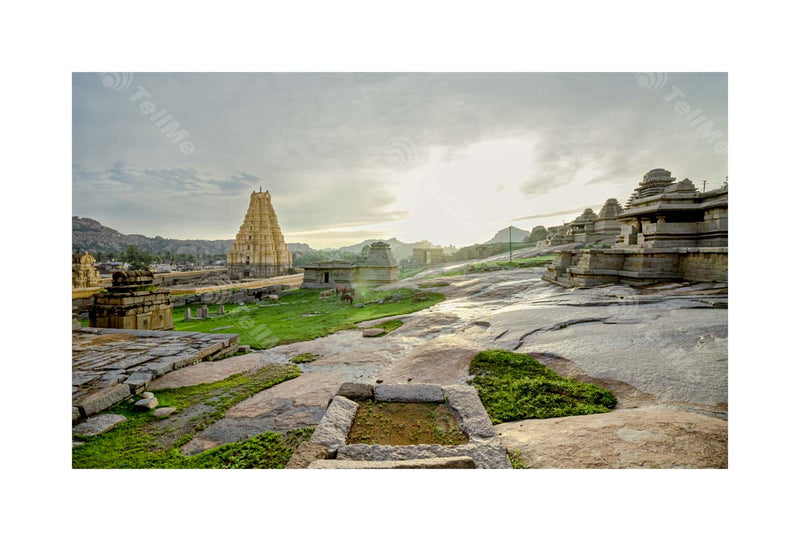Harmony of Clouds and Sunshine: Temple and Ruins of Hampi, Karnataka