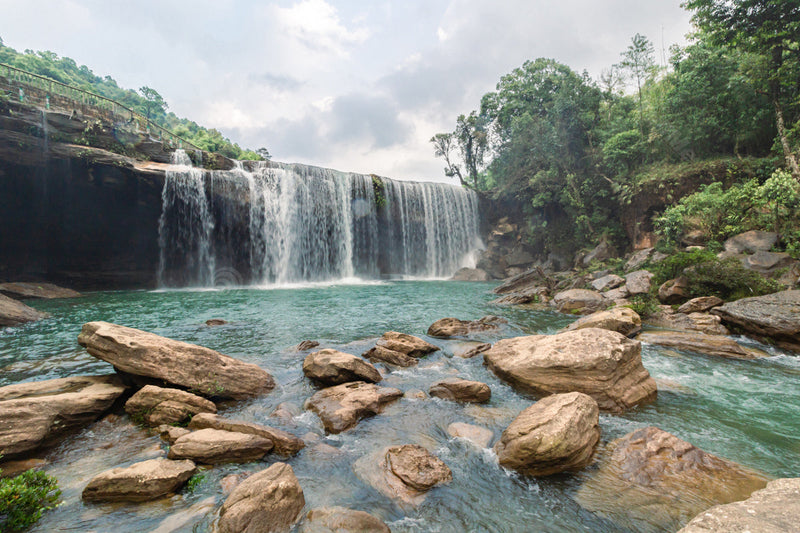 Cherish the Memory of a Magnificent Krang Suri's Waterfall  in West Jaintia Hills, Meghalaya, India