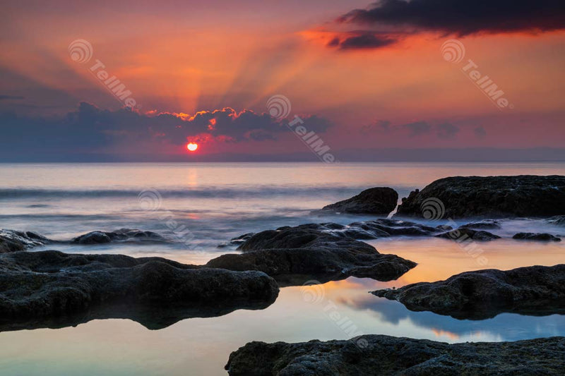 Spectacular Sunset: Laxmanpur Beach's Captivating Beauty on Neil Island, Andaman Islands