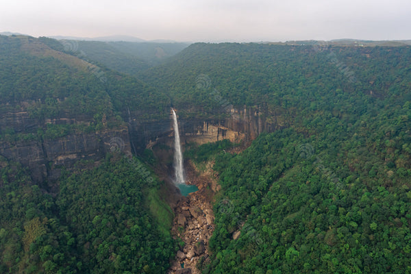 Enchanting Nohkalikai: Breathtaking Falls Cherrapunji Meghalaya