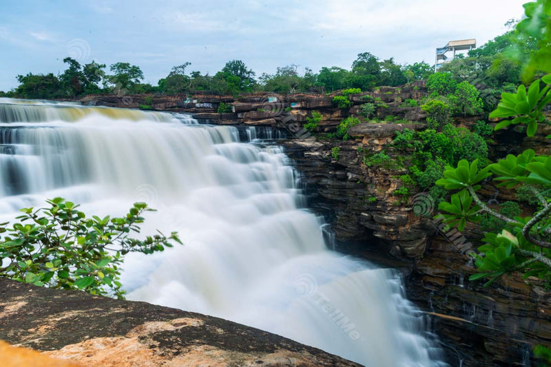 Discover the Rejuvenating Beauty of Rajyaderi Waterfall, Resembling Streams of Milk Rushing Down at Chandraprabha Wildlife Sanctuary