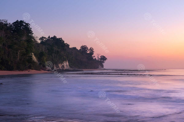 Sunrise view of the Sitapur Beach in Nicobar Island