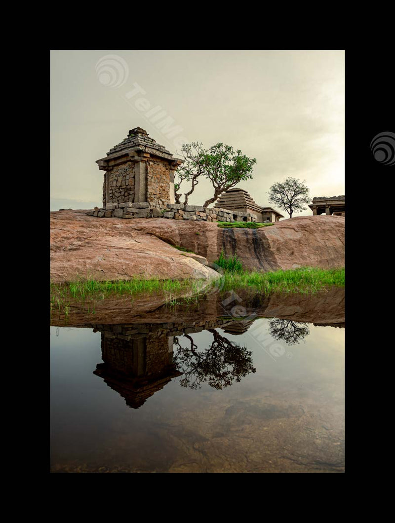 Stone structures at Hemakuta hill - Hampi UNESCO World Heritage Site located in Karnataka01