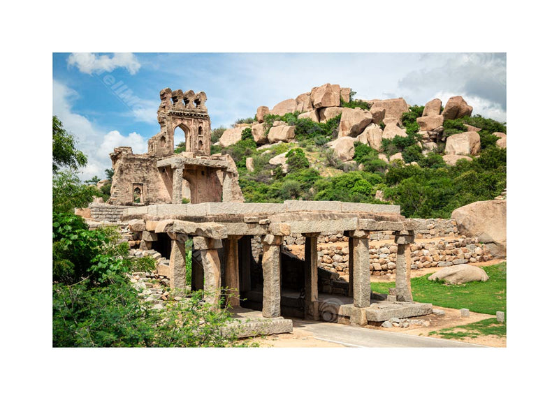 The Talarigatta Gate Ruins of the Vijayanagara Empire in Hampi, Karnataka, India