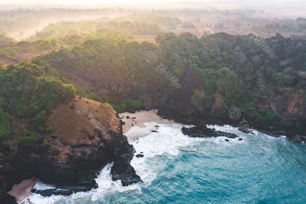 Xandrum Beach: A Breathtaking Aerial View of a Stunning Goa Beach